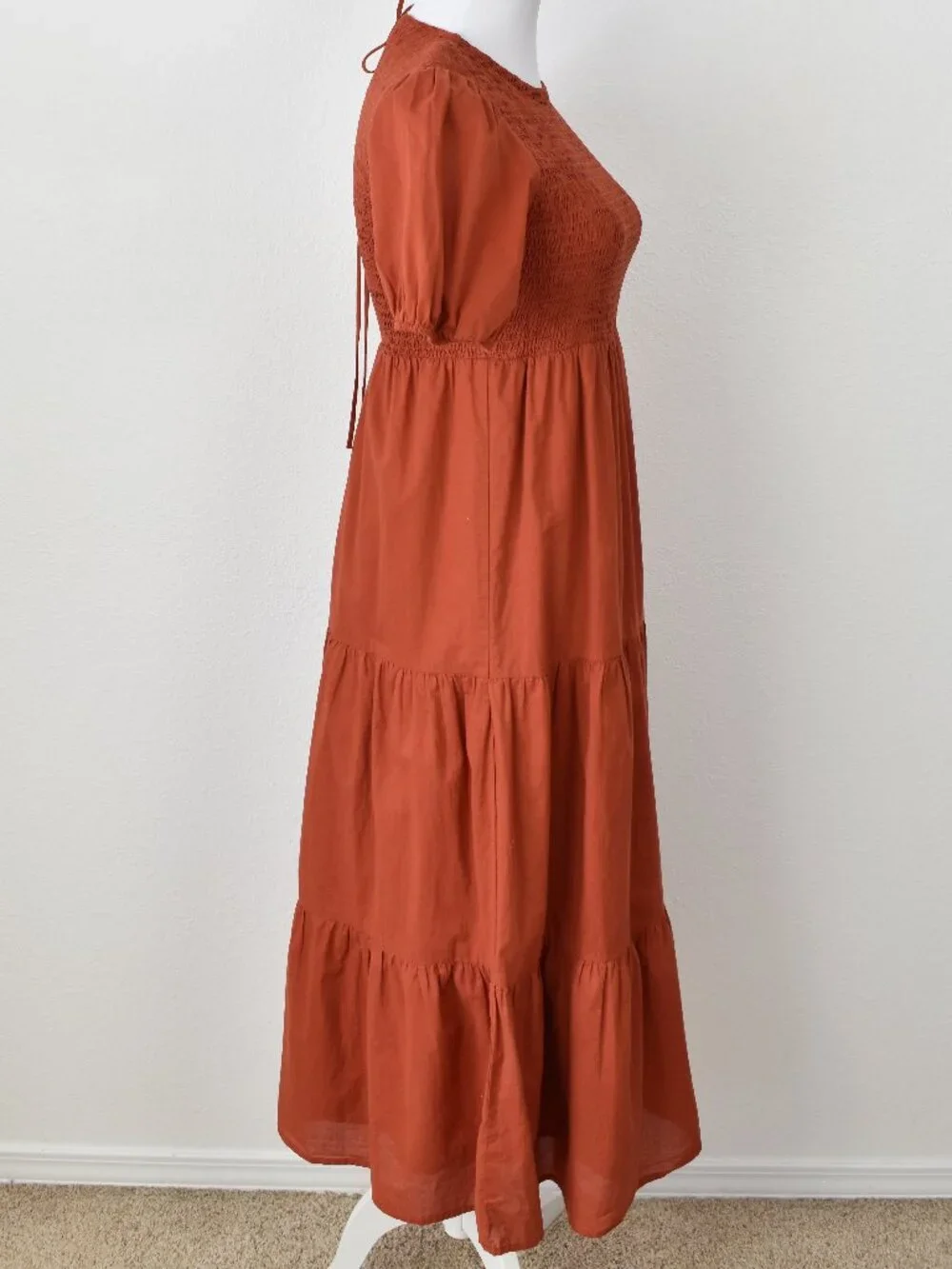 Petal & Pup Naura Shirred Tiered Midi Dress - 2 - Picture 8 of 10
